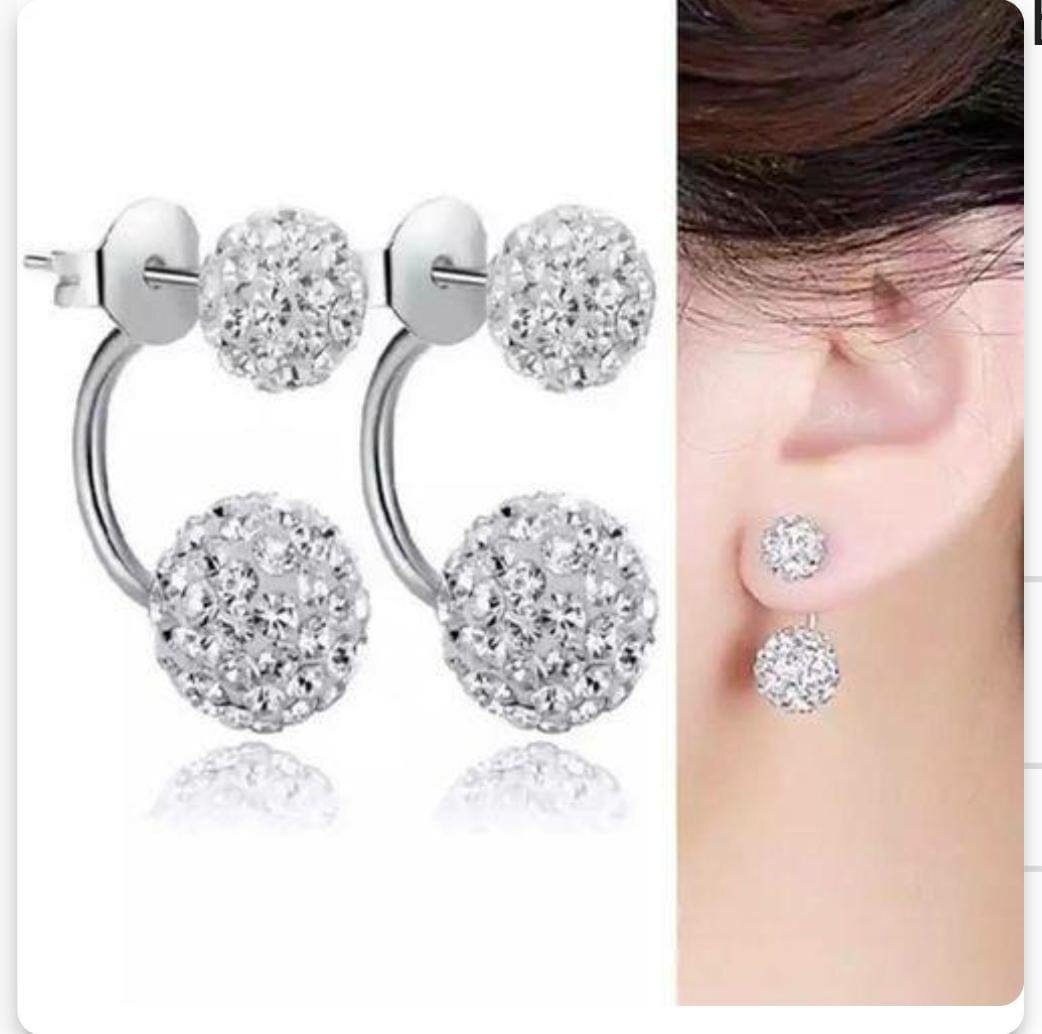 Boucles d'oreilles strass élégantes