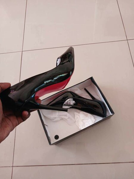 Red bottom stiletto heels