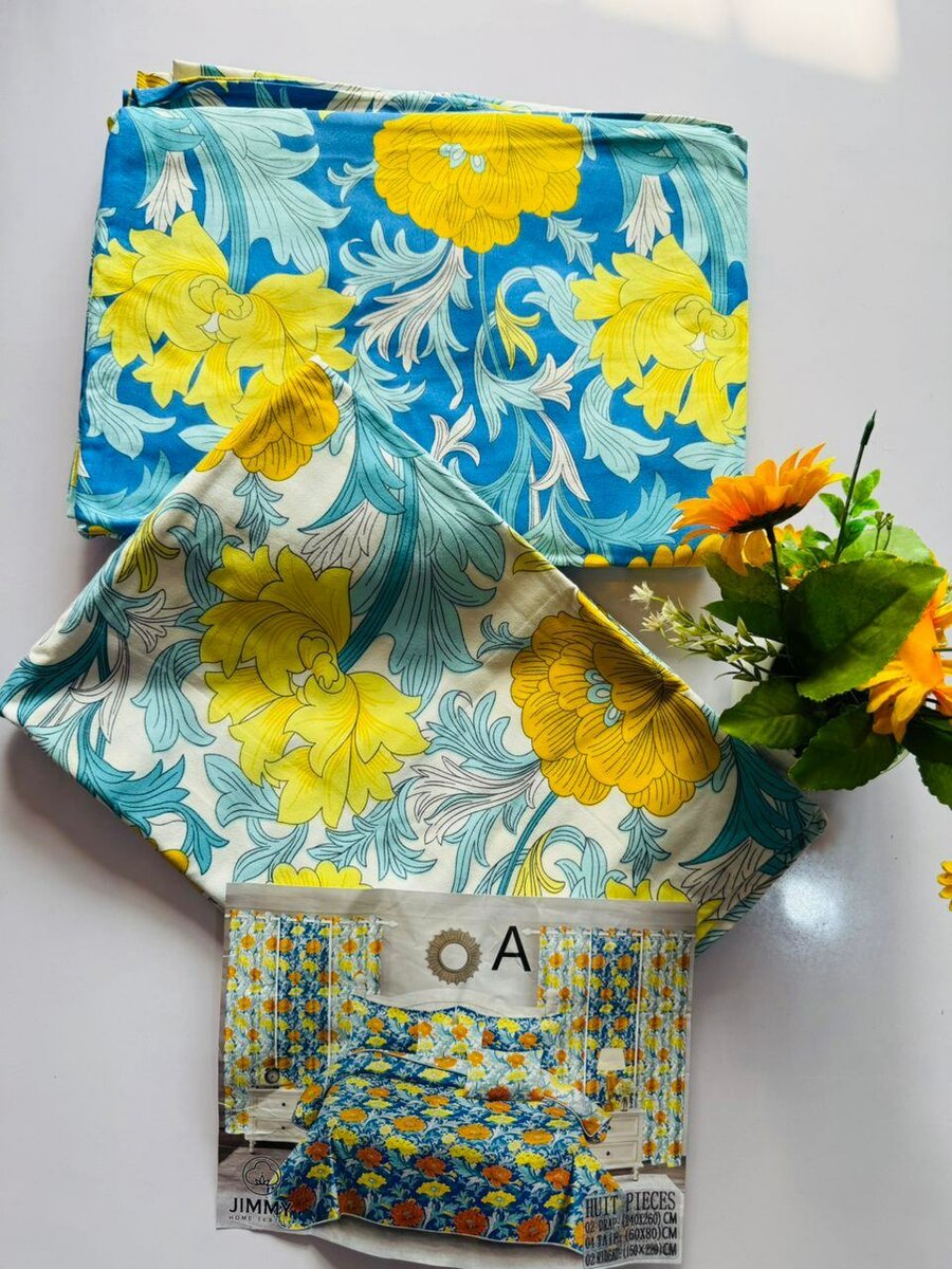 King-size Bedsheets 2, Pillow Case 4