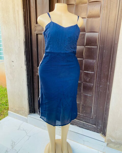Beautiful and stylish women's dress blue