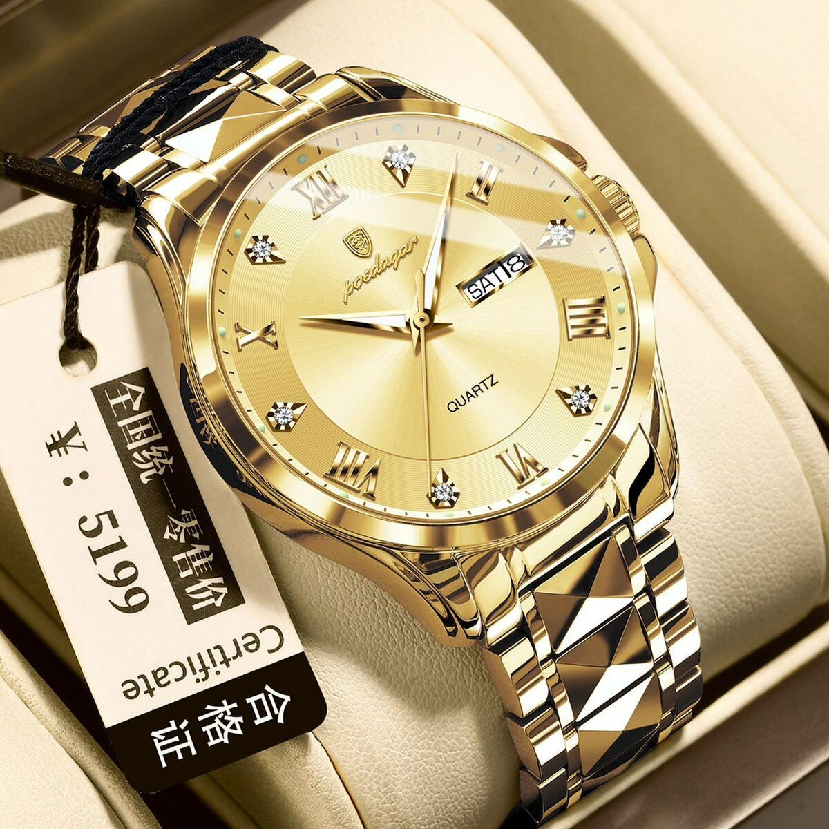 Montre Homme Quartz Luxe