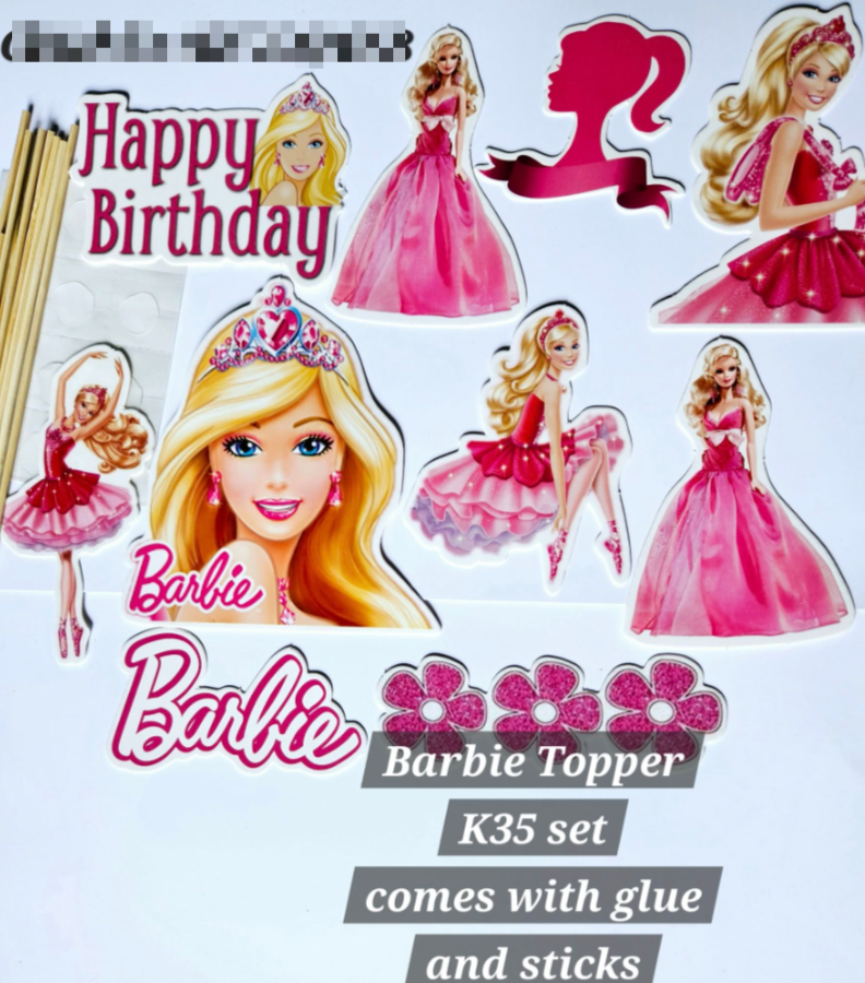Barbie topper for decorating cakes
