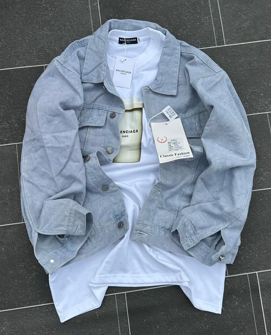 Veste en jean élégante homme