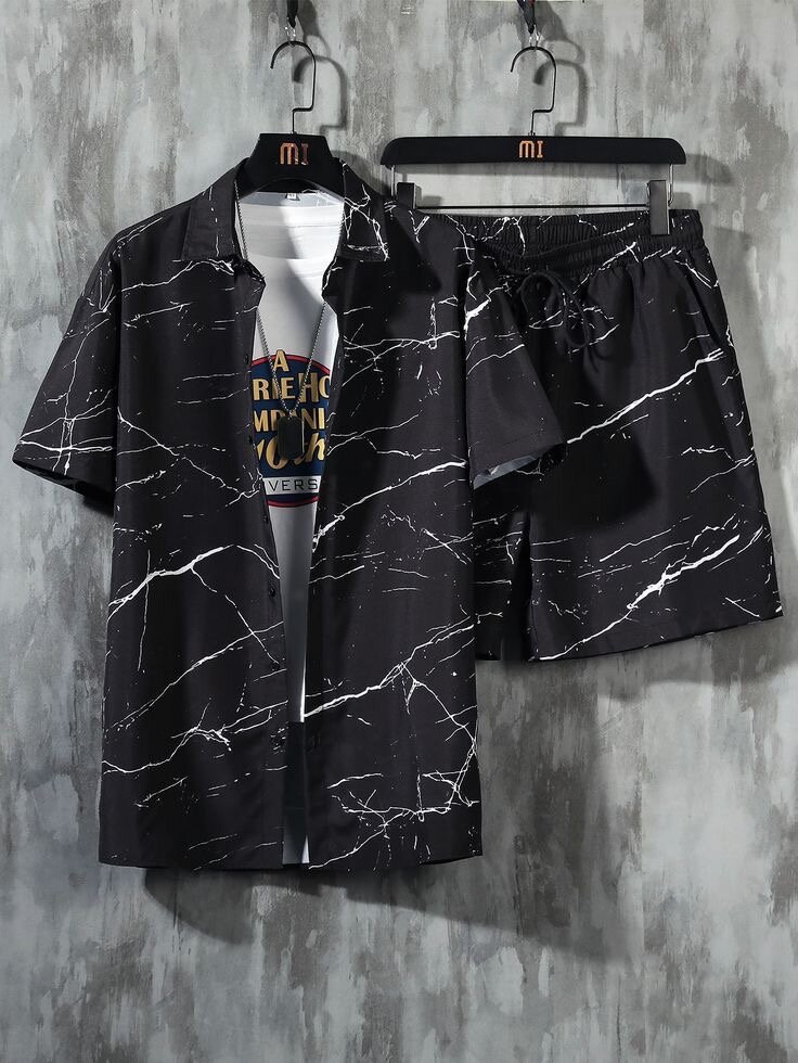 Ensemble chemise et short homme