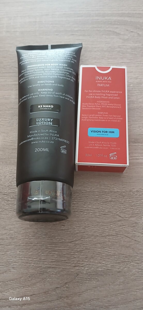 Inuka perfume & Body lotion