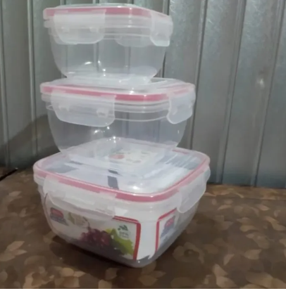 Lock & Air Tight Fresh Fresh Keeping Bowl Set 3 in 1