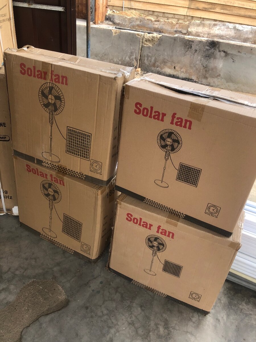 Solar and chargeable fan