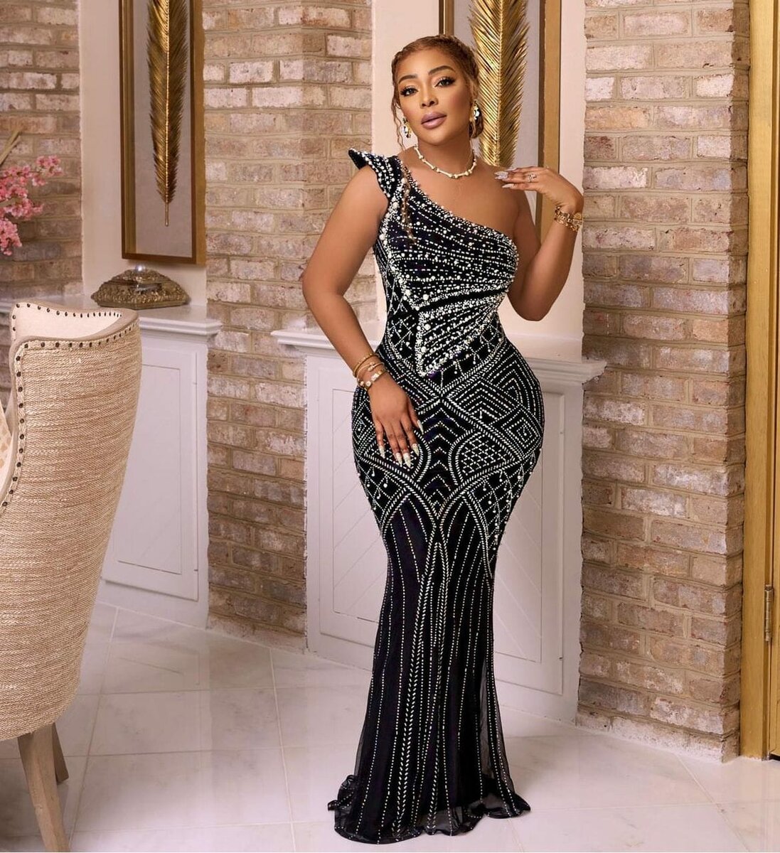 Black cocktail dress