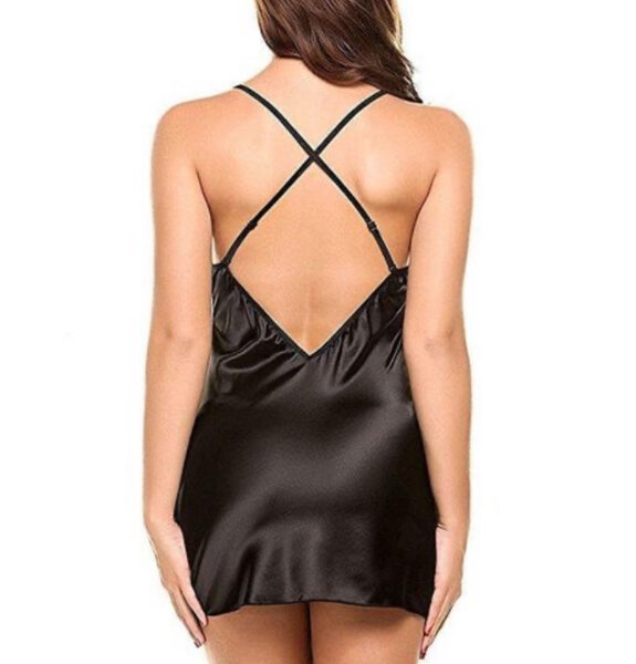 Nuisette Satinée Dos Croisé