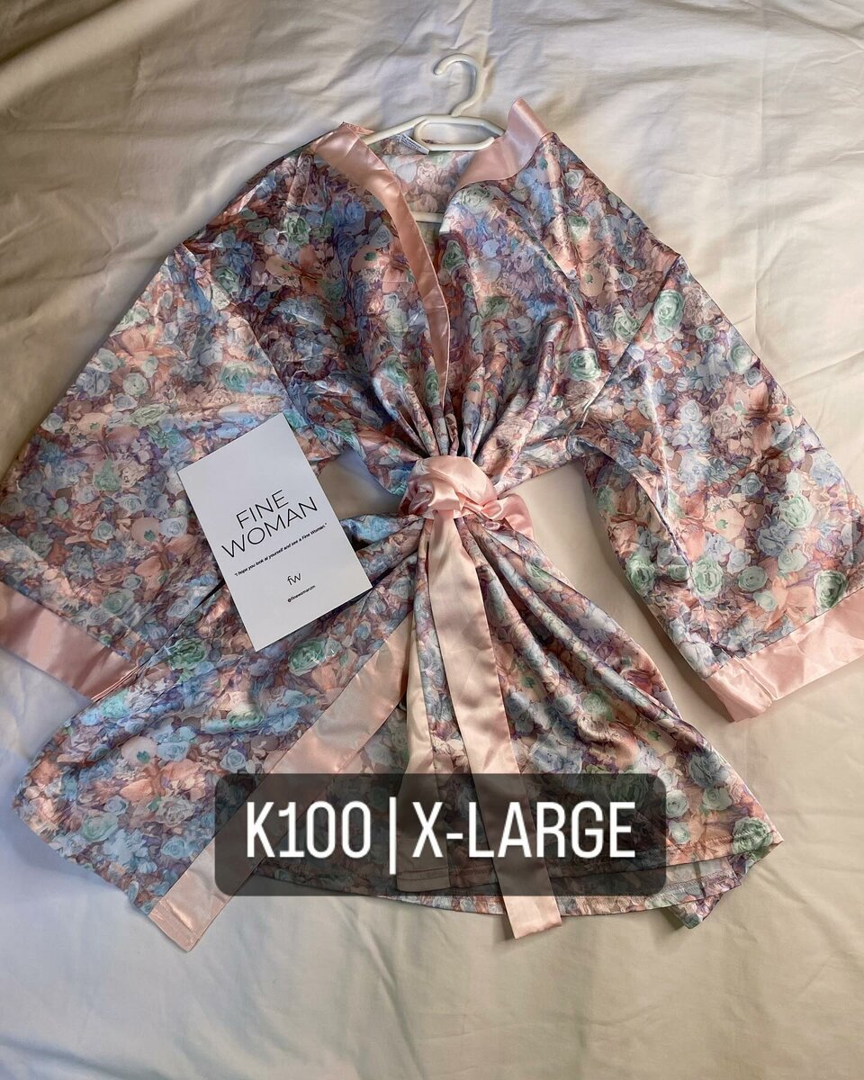 Beautiful women's colorful robe 
