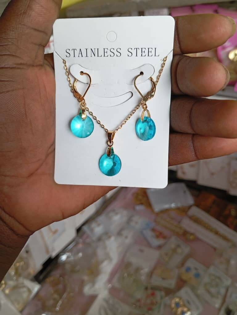 Ensemble Bijoux Acier Inoxydable