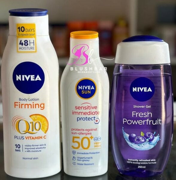 Nivea Firming + fresh power fruit gel 
