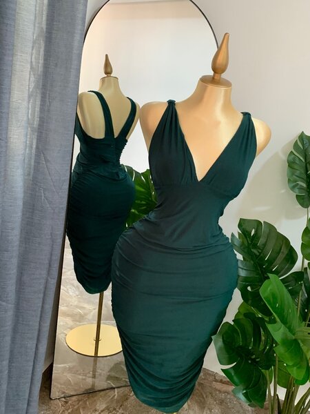 Emerald green dress Uk 14
