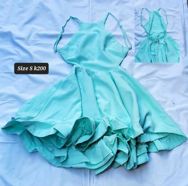 Stylish women's dress blue