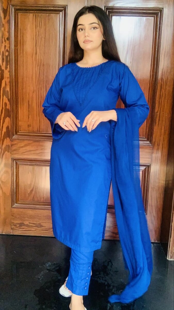 Royal Blue 3 Piece Dress