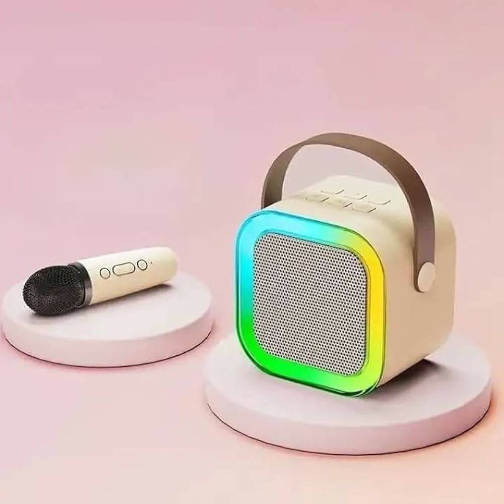 Portable Bluetooth Speaker with a Free Mic. With colorful li
