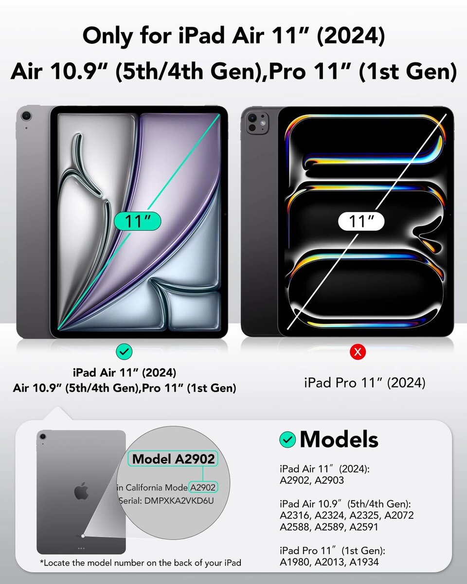 Étui iPad Air 6/5/4 (2024/22/2