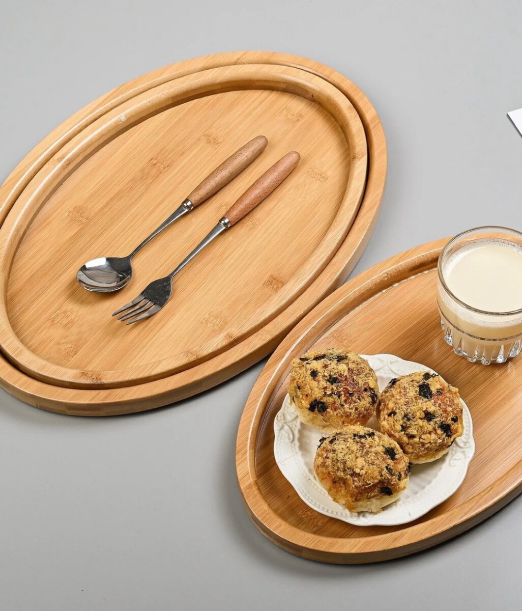 * 3 in 1 wooden food tray *
