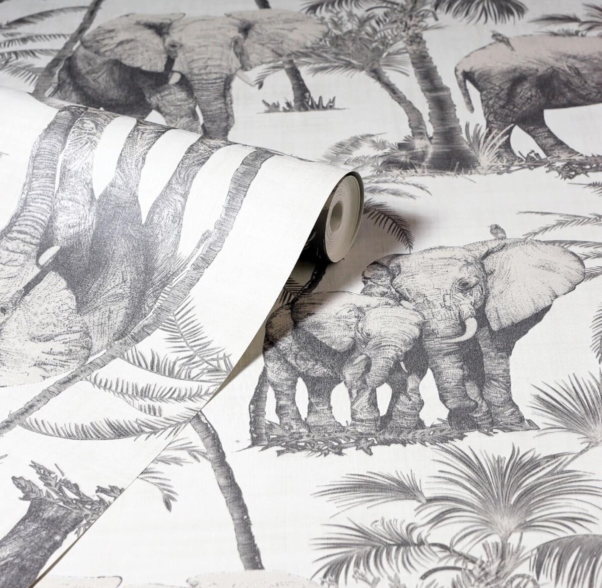 Papier peint Safari Éléphant