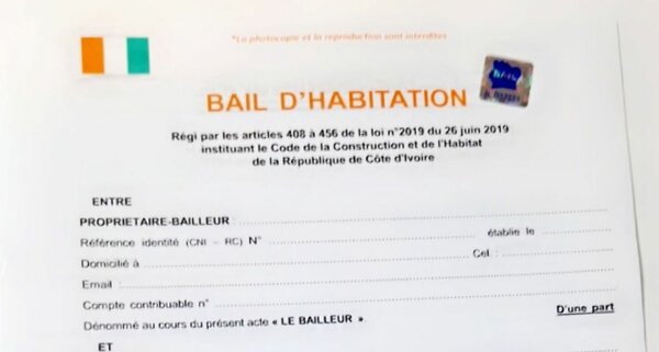 Bail d'Habitation Côte d'Ivoire