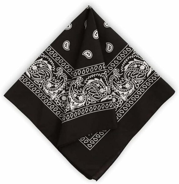 Bandana en coton noir