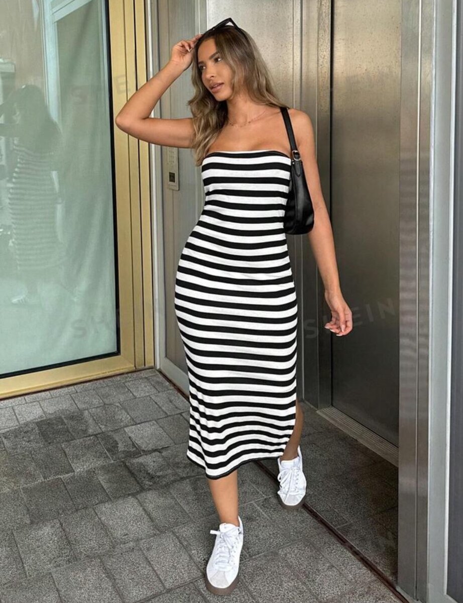 stripped BODYCON Dress