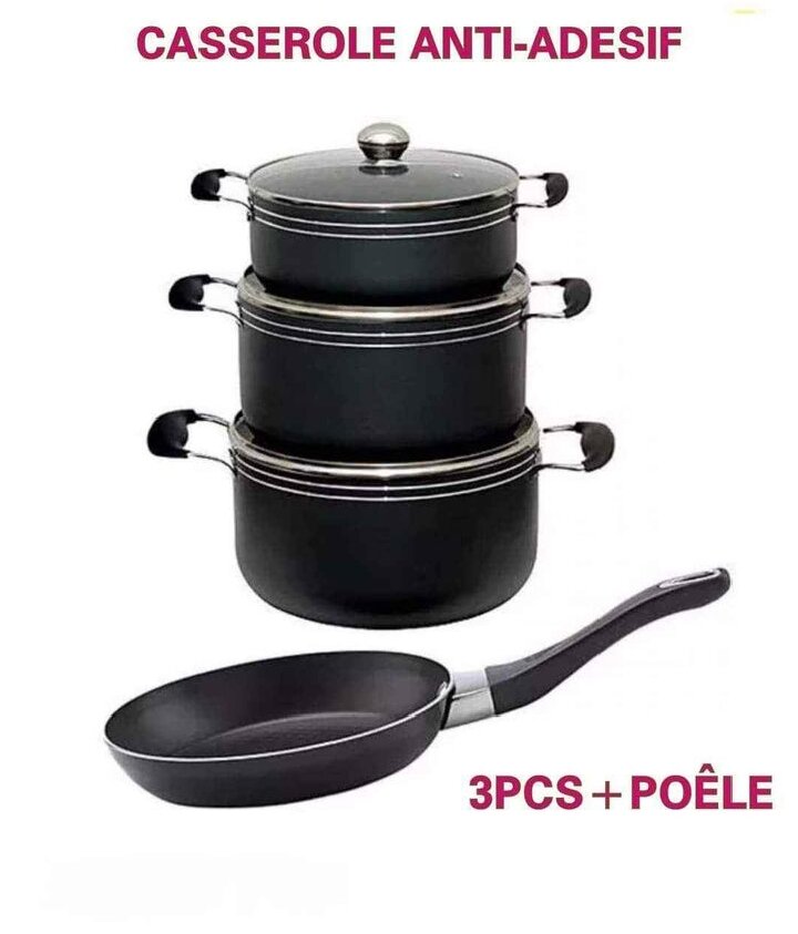 Casserole antiadhésif 4 pièces (promo)
