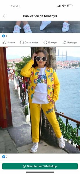 Ensemble jaune pour filles