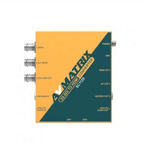 CONVERTISSEUR 3G-SDI VERS HDMI/AV AVEC SCALER ET AUDIO MUX/D