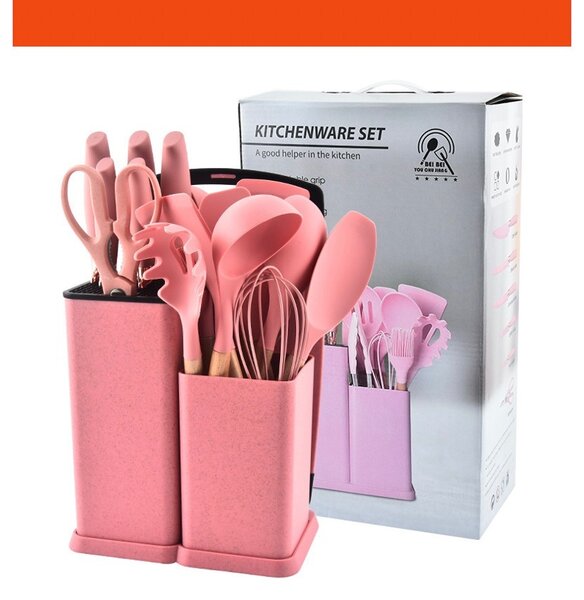 19 pieces silicone kitchen set