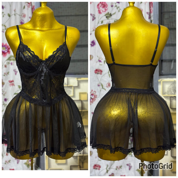 Déshabillé sexy dentelle fine