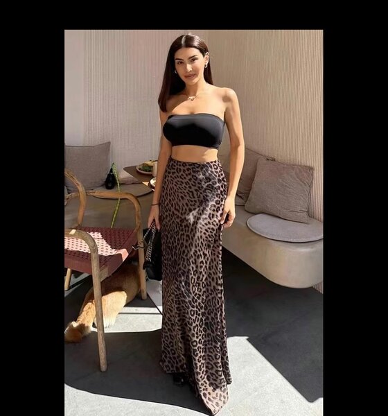 Леопардовая юбка