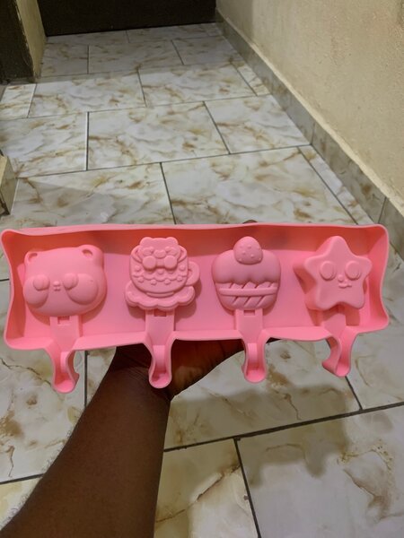 Moule à glace silicone rose