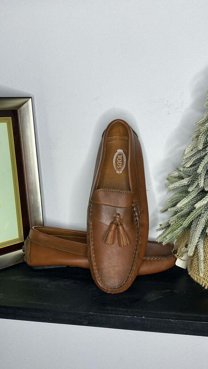 Mocassins en cuir élégants bruns