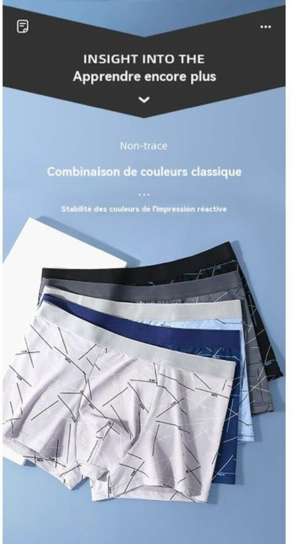 Boxers élastiques pour hommes