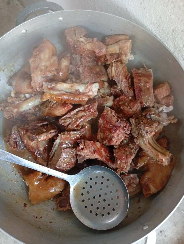 Porc africain braisé