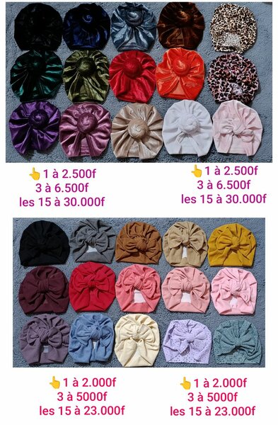 Bonnets Turbans bébé