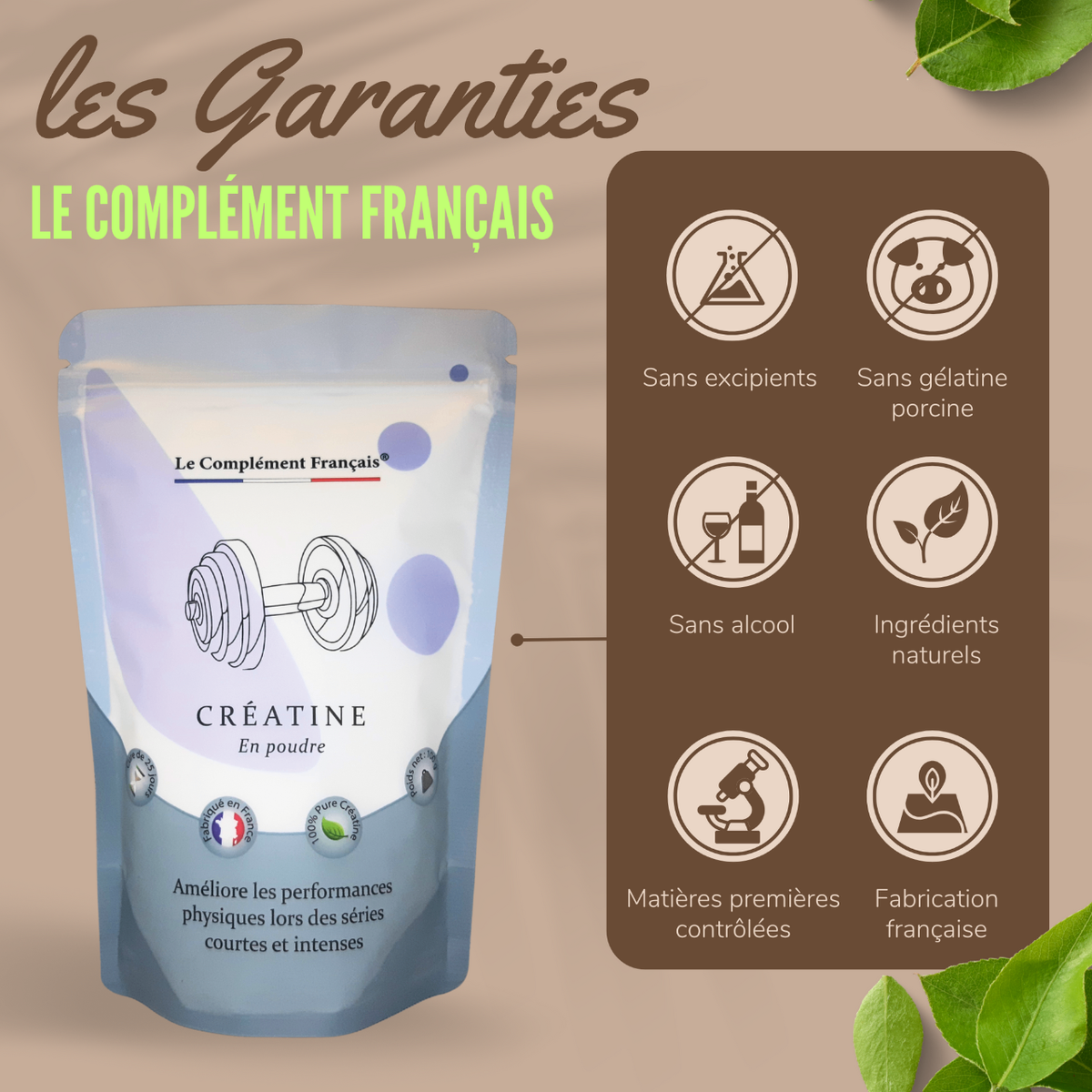 Créatine en Poudre Française