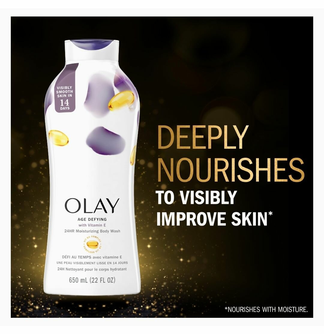 Olay Age Defying Body Wash with Vitamin E,