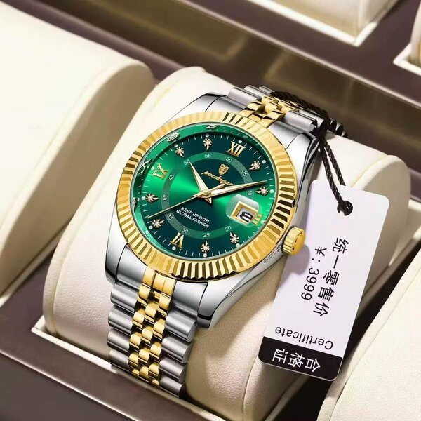 Montre Luxe Homme Bicolore