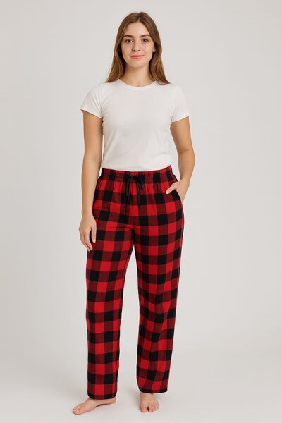 Pantalons à carreaux confortables