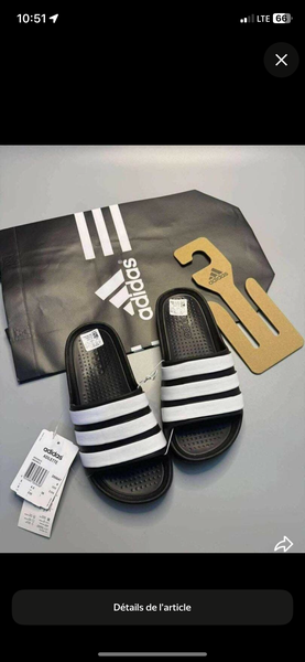 Adidas Claquettes Noires