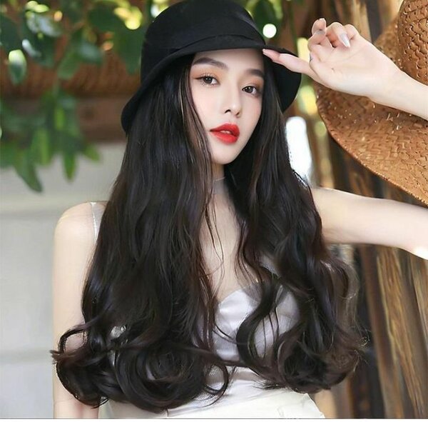 Chapeau avec Perruque Longue