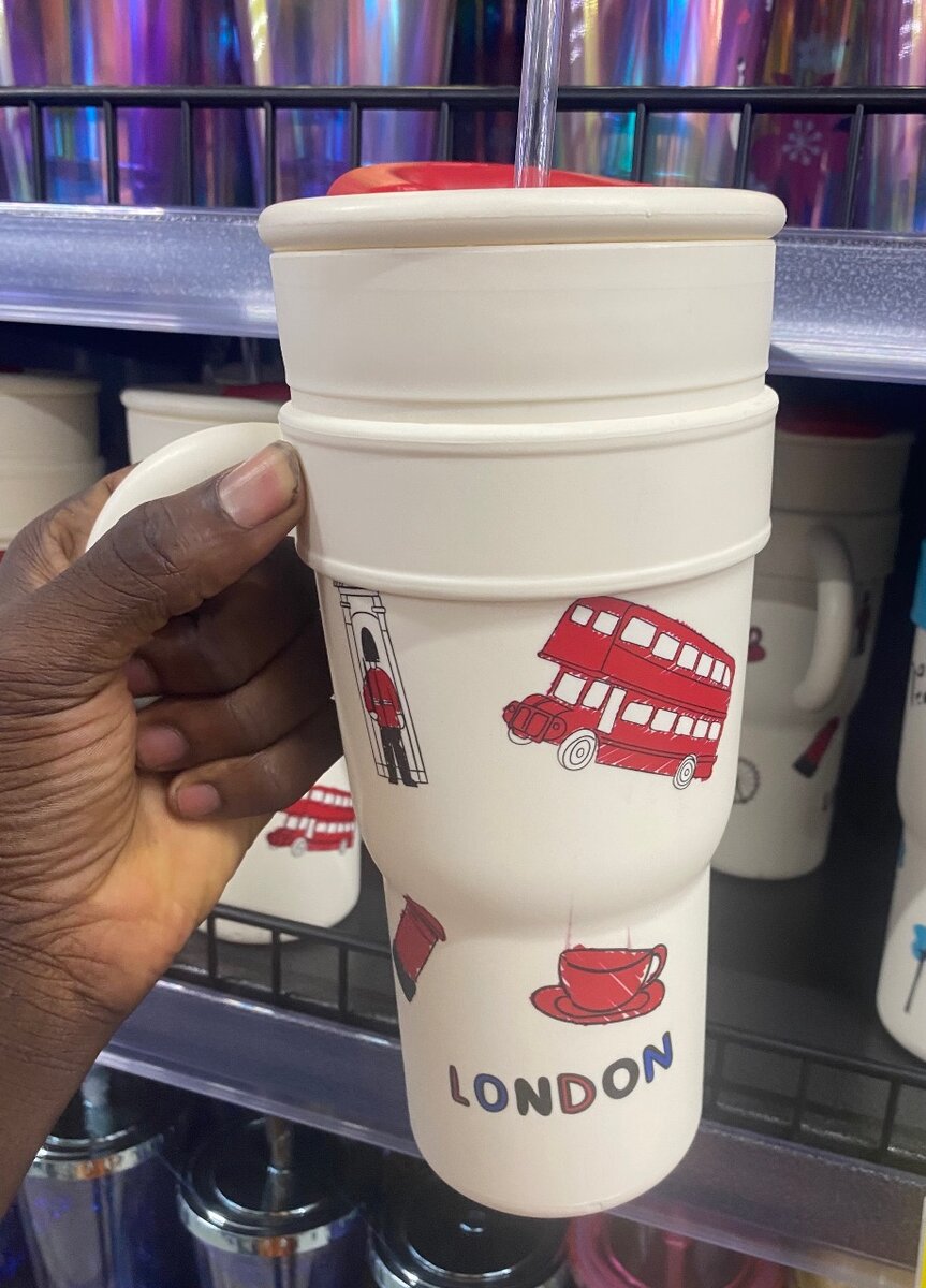 Gobelet London avec paille