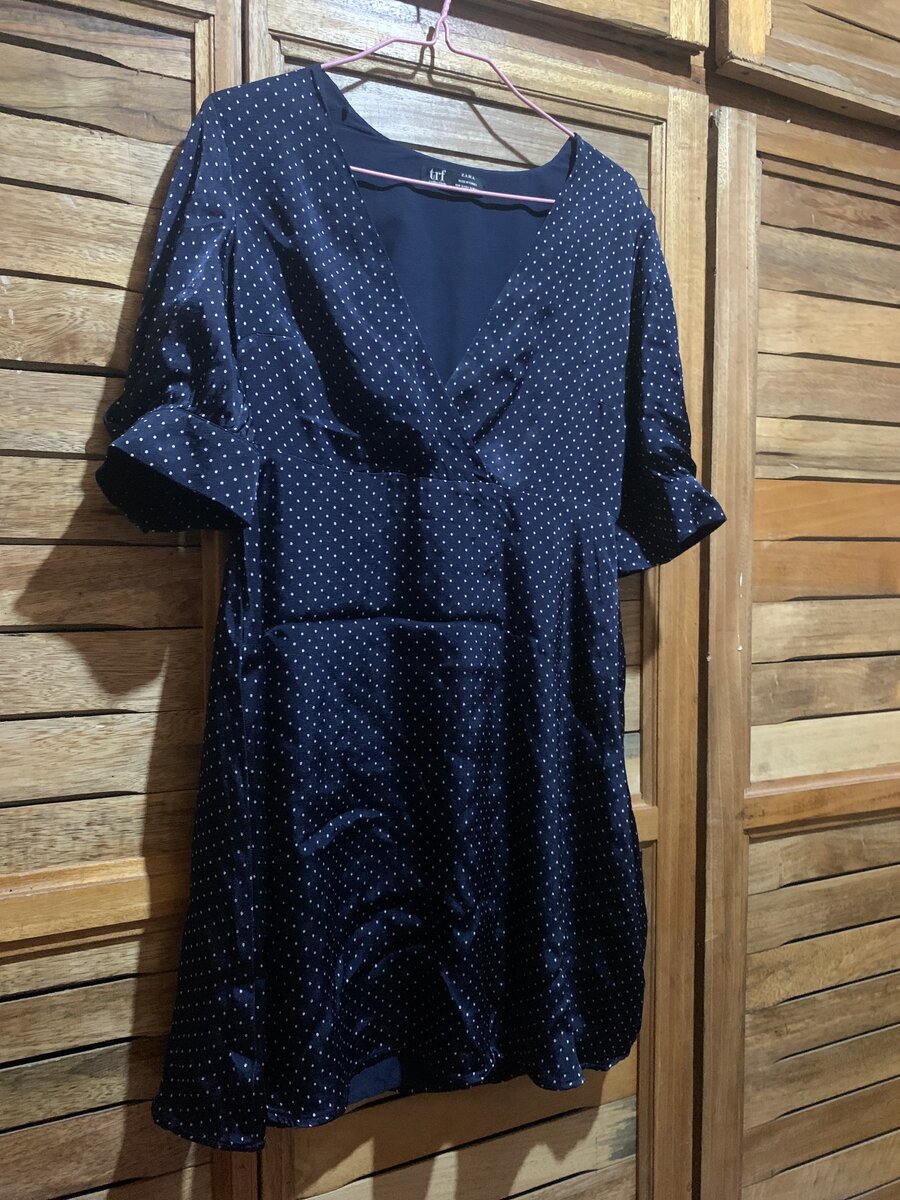 Robe courte avec motifs point