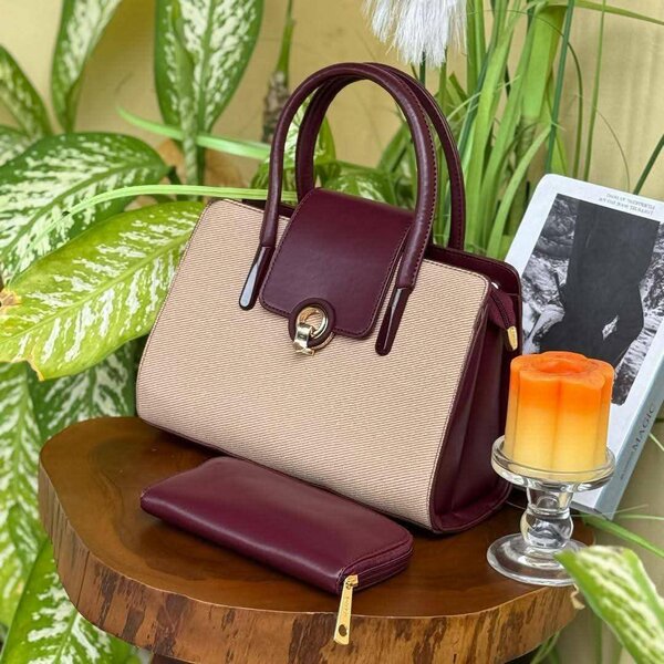 Sac à main élégance bicolore