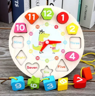 Wooden Seton  Number Clocks