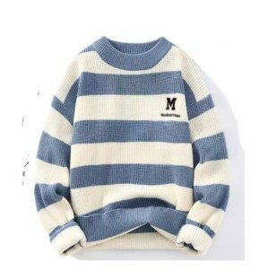 Beautiful and stylish men's warm striped sweater