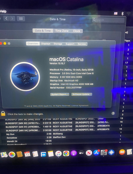 MacBook Early 2013 (2 months used)