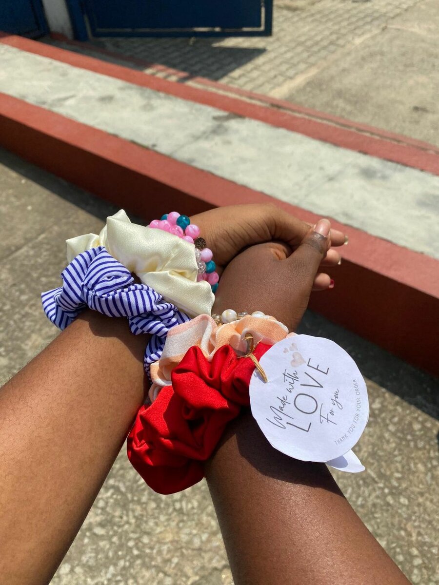 Scrunchies  en satin